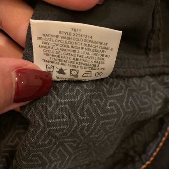 Tory Burch Sabrina Jeans Black Size 27 - Picture 6 of 6